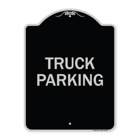 Signmission Truck Truck Parking Heavy-Gauge Aluminum Architectural Sign, 24" x 18", BS-1824-22785 A-DES-BS-1824-22785